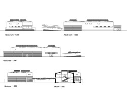 grijalba-arquitectos-proyecto-restauracion-centro 3 edad matadero- Valladolid- alzados y secciones