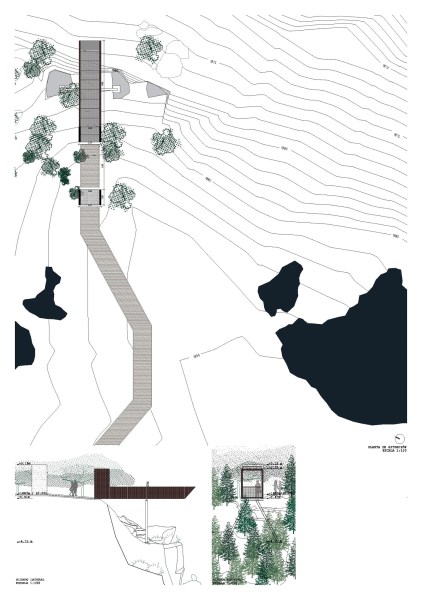 grijalba-arquitectos-proyecto-arquitectura y paisaje-mirador Neila-Burgos-planta de situacion